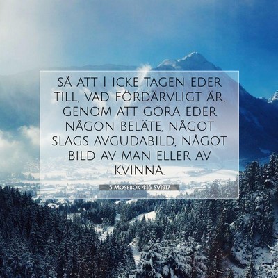 5 Mosebok 4:16 SV1917 Bild av bibelvers