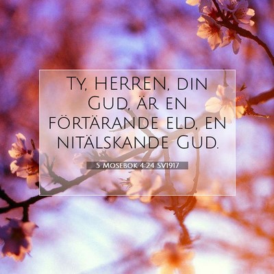5 Mosebok 4:24 SV1917 Bild av bibelvers