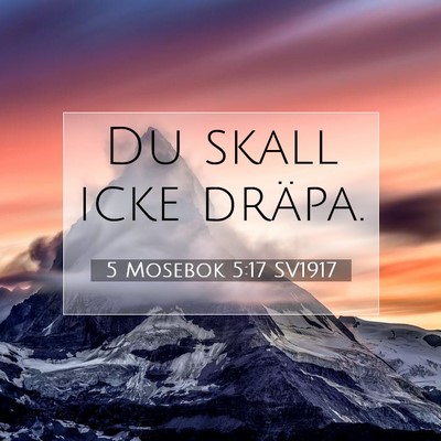 5 Mosebok 5:17 Bibelvers Förklarad