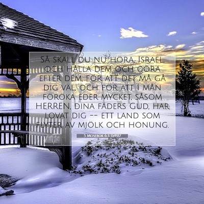 5 Mosebok 6:3 SV1917 Bild av bibelvers