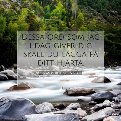 5 Mosebok 6:6 SV1917 Bild av bibelvers