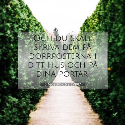 5 Mosebok 6:9 Bibelvers Förklarad