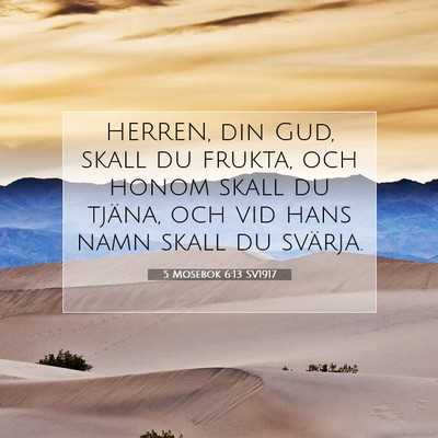 5 Mosebok 6:13 Bibelvers Förklarad