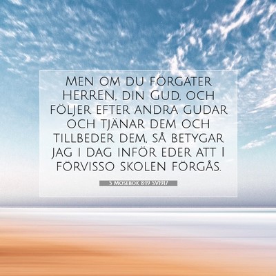 5 Mosebok 8:19 Bibelvers Förklarad