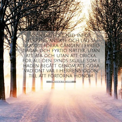 5 Mosebok 9:18 Bibelvers Förklarad