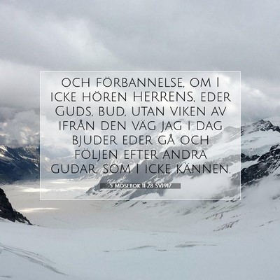 5 Mosebok 11:28 SV1917 Bild av bibelvers