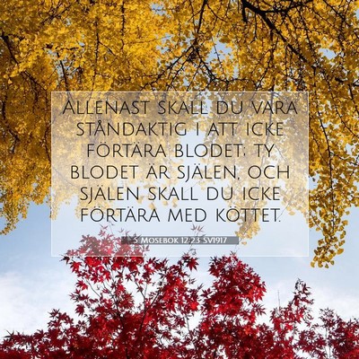 5 Mosebok 12:23 Bibelvers Förklarad