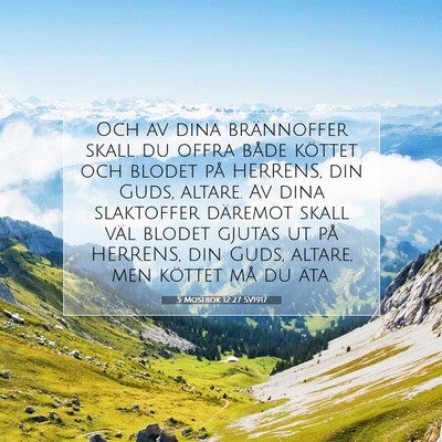 5 Mosebok 12:27 Bibelvers Förklarad