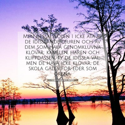 5 Mosebok 14:7 SV1917 Bild av bibelvers