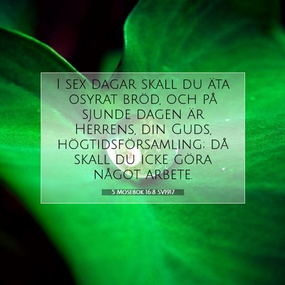 5 Mosebok 16:8 Bibelvers Förklarad