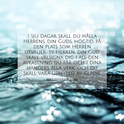 5 Mosebok 16:15 Bibelvers Förklarad