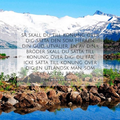 5 Mosebok 17:15 SV1917 Bild av bibelvers