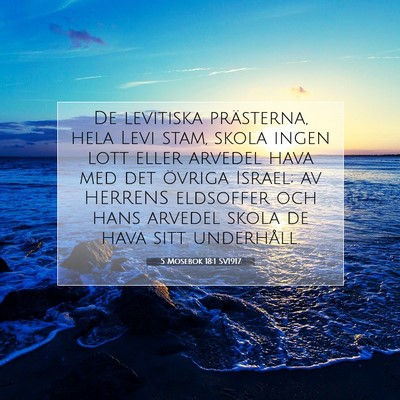 5 Mosebok 18:1 Bibelvers Förklarad