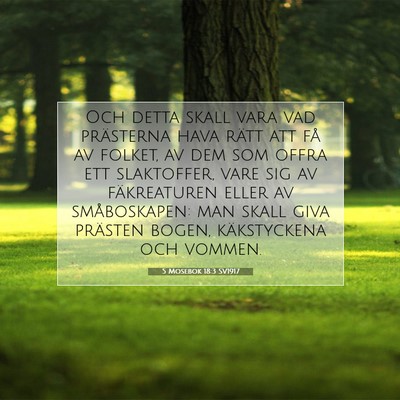5 Mosebok 18:3 Bibelvers Förklarad