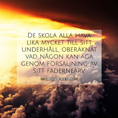 5 Mosebok 18:8 Bibelvers Förklarad