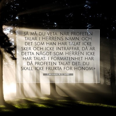 5 Mosebok 18:22 Bibelvers Förklarad