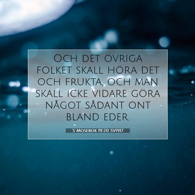 5 Mosebok 19:20 Bibelvers Förklarad