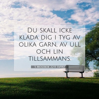 5 Mosebok 22:11 Bibelvers Förklarad