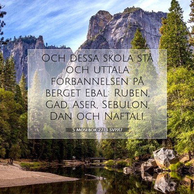 5 Mosebok 27:13 Bibelvers Förklarad