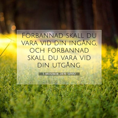 5 Mosebok 28:19 Bibelvers Förklarad