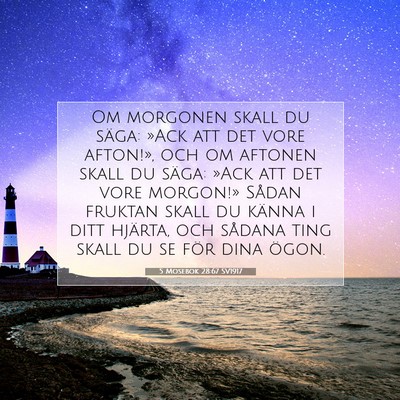 5 Mosebok 28:67 Bibelvers Förklarad