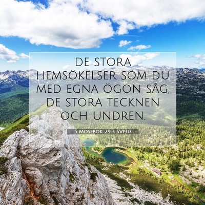 5 Mosebok 29:3 SV1917 Bild av bibelvers