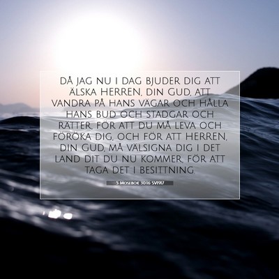 5 Mosebok 30:16 SV1917 Bild av bibelvers