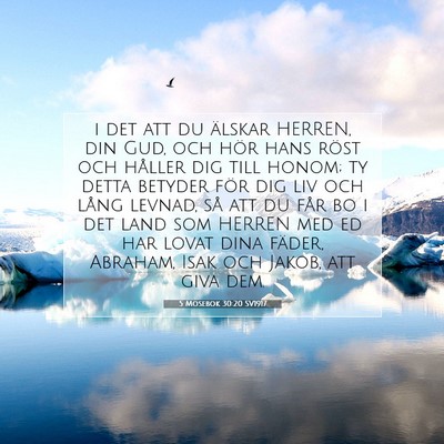 5 Mosebok 30:20 SV1917 Bild av bibelvers