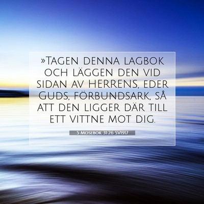 5 Mosebok 31:26 Bibelvers Förklarad