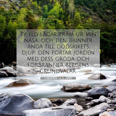 5 Mosebok 32:22 SV1917 Bild av bibelvers