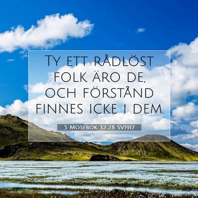 5 Mosebok 32:28 Bibelvers Förklarad