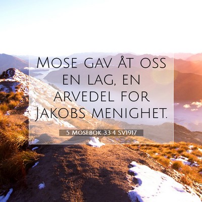 5 Mosebok 33:4 Bibelvers Förklarad