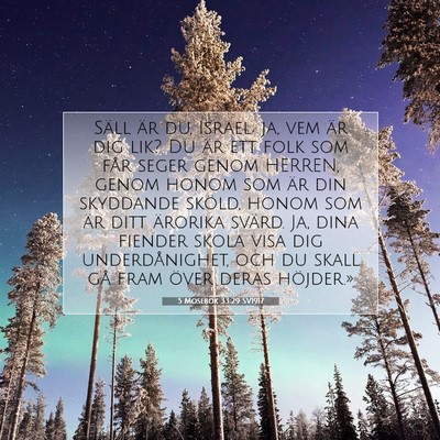 5 Mosebok 33:29 SV1917 Bild av bibelvers