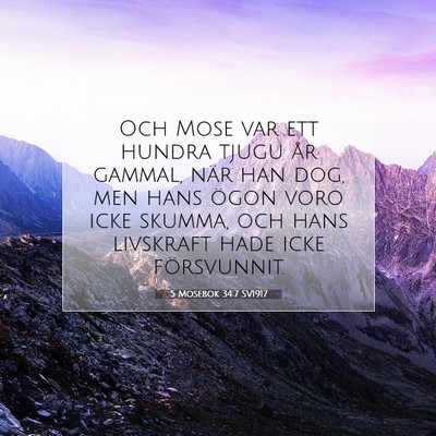 5 Mosebok 34:7 Bibelvers Förklarad