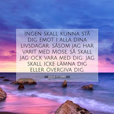 Josua 1:5 Bibelvers Förklarad