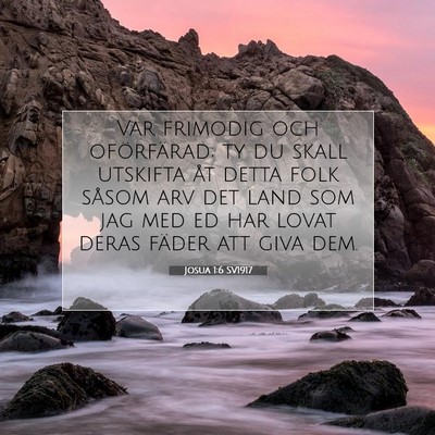 Josua 1:6 Bibelvers Förklarad