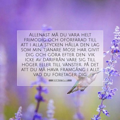 Josua 1:7 Bibelvers Förklarad