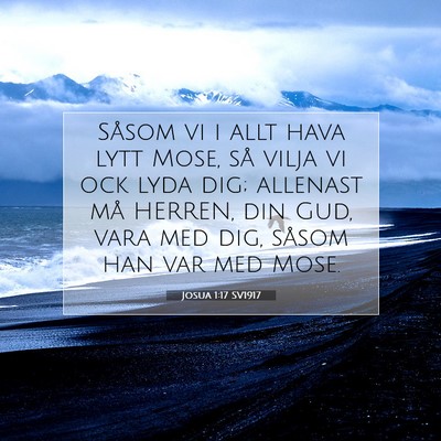 Josua 1:17 Bibelvers Förklarad
