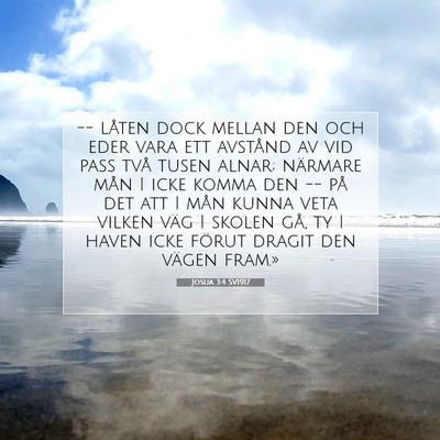 Josua 3:4 SV1917 Bild av bibelvers