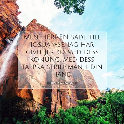 Josua 6:2 SV1917 Bild av bibelvers