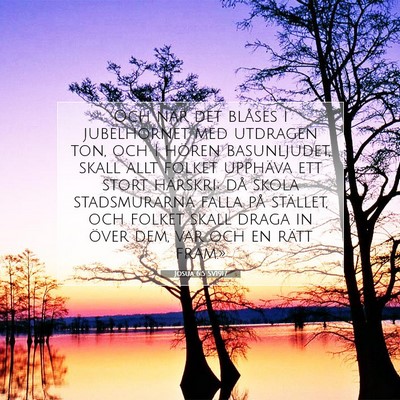 Josua 6:5 SV1917 Bild av bibelvers