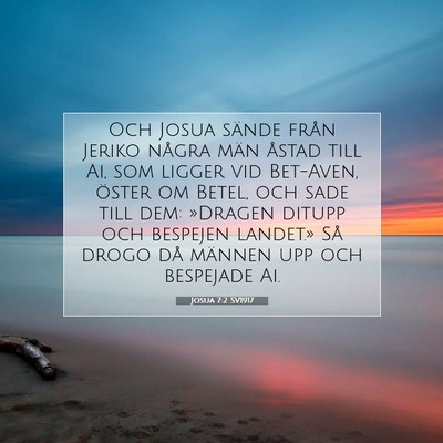 Josua 7:2 SV1917 Bild av bibelvers