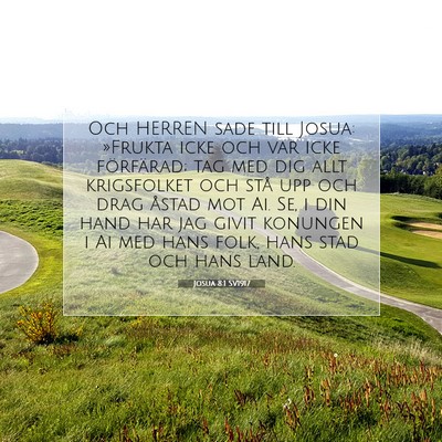 Josua 8:1 SV1917 Bild av bibelvers