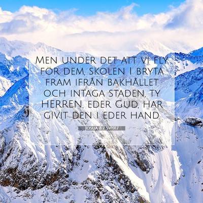 Josua 8:7 SV1917 Bild av bibelvers