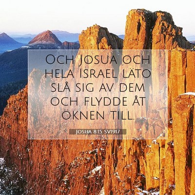 Josua 8:15 SV1917 Bild av bibelvers