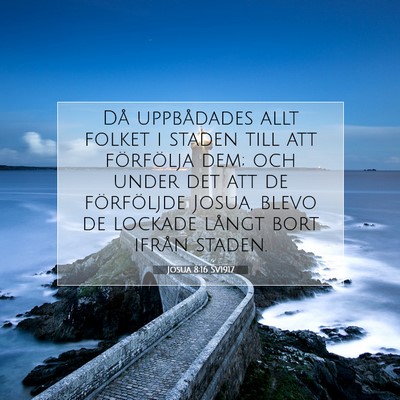 Josua 8:16 SV1917 Bild av bibelvers