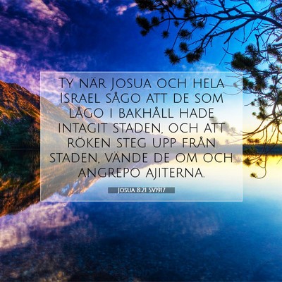 Josua 8:21 SV1917 Bild av bibelvers