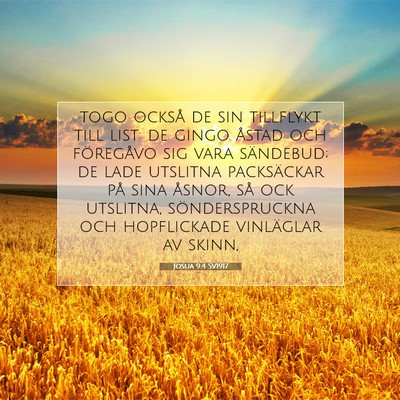 Josua 9:4 SV1917 Bild av bibelvers
