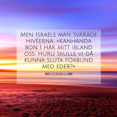 Josua 9:7 Bibelvers Förklarad