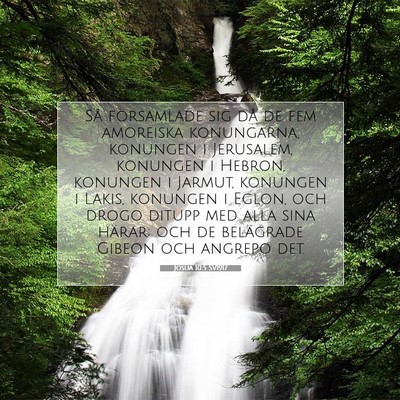 Josua 10:5 SV1917 Bild av bibelvers